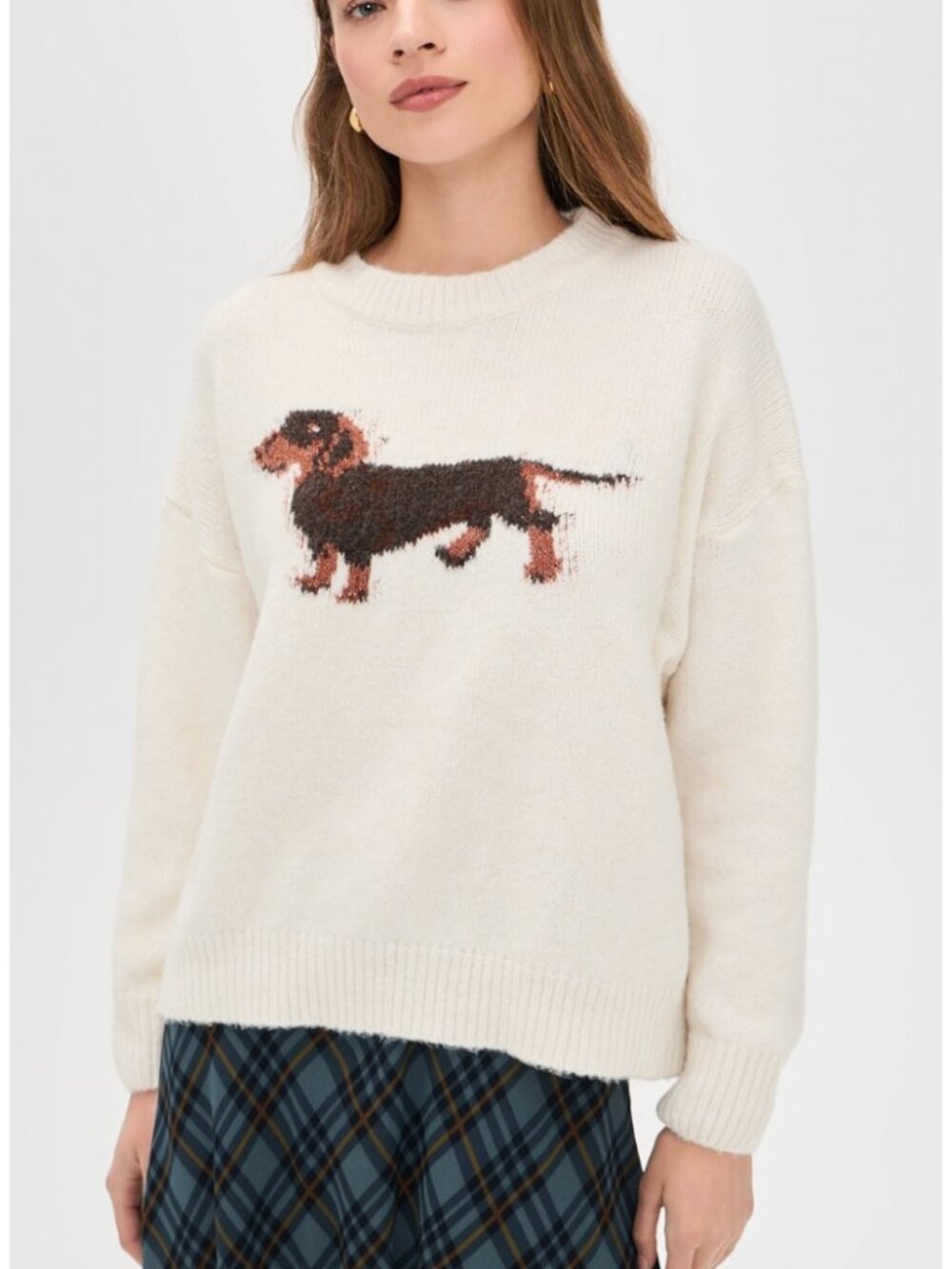 NWT BAILEY ROSE Dog Sweater, Cream, size S - Picture 2 of 7